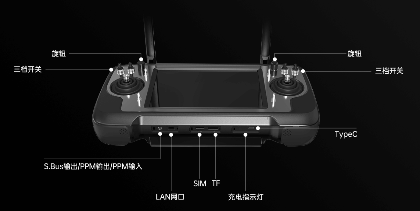 無(wú)人機(jī)+遙控器：工業(yè)級(jí)手持地面站（支持安卓系統(tǒng)）功能技術(shù)詳解
